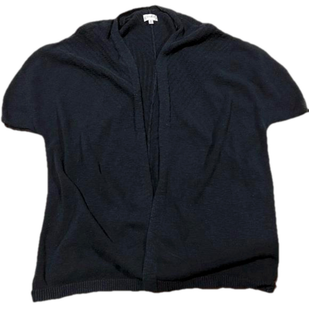 WONDERLY Black Short Sleeve Cardigan Sweater (XL)